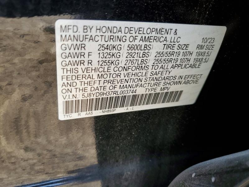 Aukcja sprzedaży 2024 Acura Mdx, vin: 5J8YD9H37RL003744, numer aukcji: 76906155