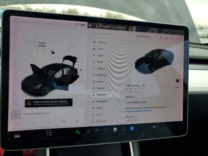 Aukcja sprzedaży 2020 Tesla Model 3, vin: 5YJ3E1EB2LF791149, numer aukcji: 76051805