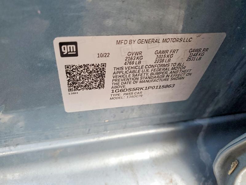 Продаж на аукціоні авто 2023 Cadillac Ct5, vin: 1G6DS5RK1P0115863, номер лоту: 76611615