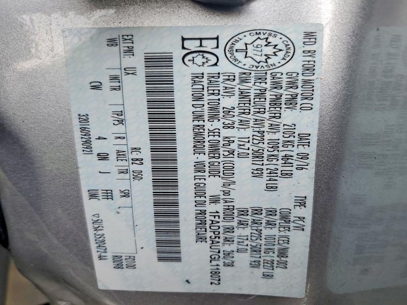 Aukcja sprzedaży 2016 Ford C-max, vin: 1FADP5AU7GL118072, numer aukcji: 75659655