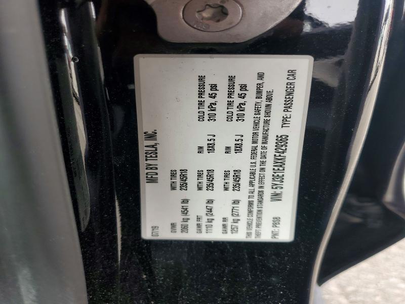 Продажа на аукционе авто 2019 Tesla Model 3, vin: 5YJ3E1EAXKF429365, номер лота: 76265125