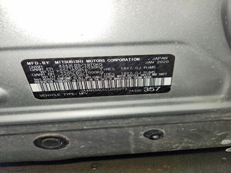 Продаж на аукціоні авто 2020 Mitsubishi Outlander Sport, vin: JA4AR3AU1LU025073, номер лоту: 74615145