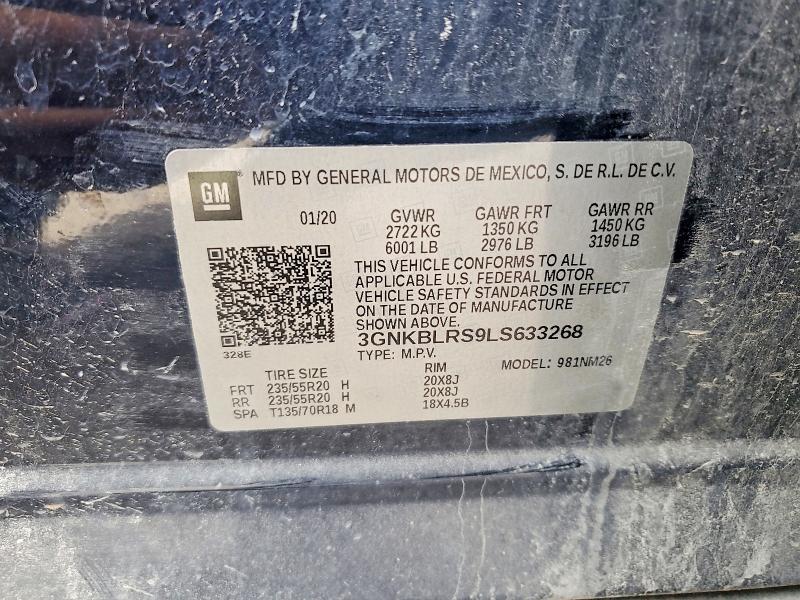 Продаж на аукціоні авто 2020 Chevrolet Blazer, vin: 3GNKBLRS9LS633268, номер лоту: 76117595