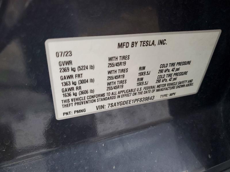 Aukcja sprzedaży 2023 Tesla Model Y, vin: 7SAYGDEE1PF839843, numer aukcji: 77155245