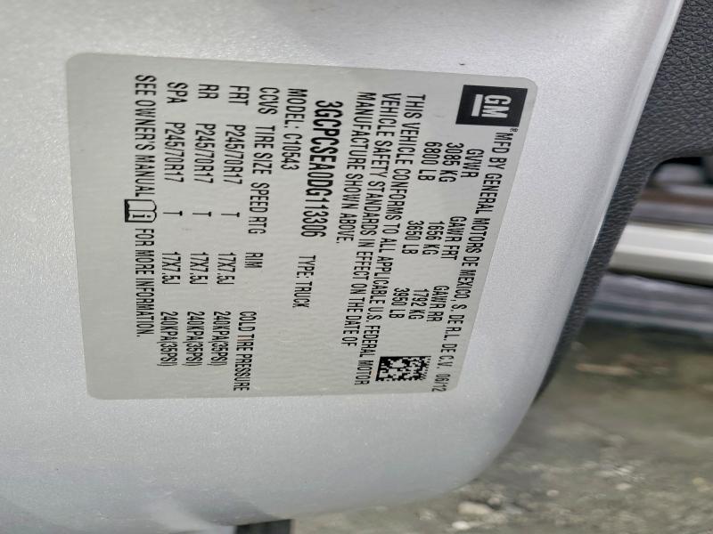 77895445 :رقم المزاد ، 3GCPCSEA0DG113306 vin ، 2013 Chevrolet Silverado مزاد بيع