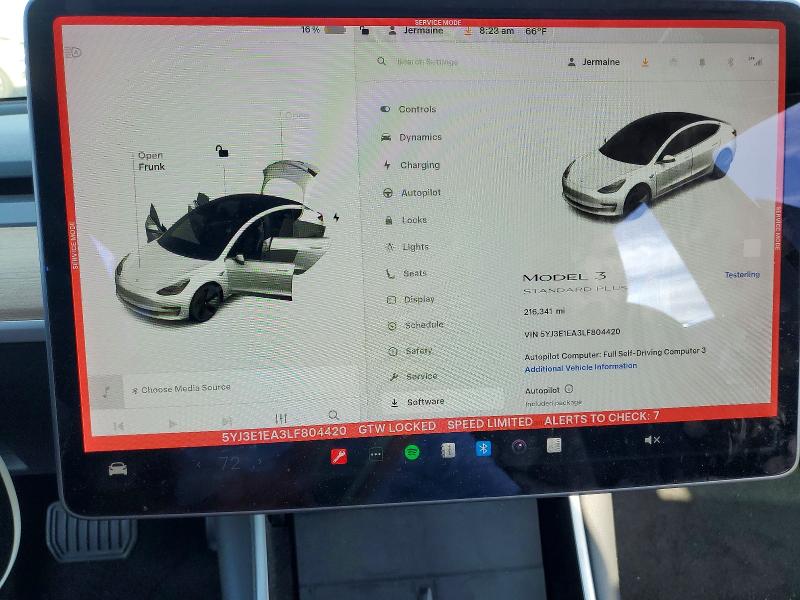 Продаж на аукціоні авто 2020 Tesla Model 3, vin: 5YJ3E1EA3LF804420, номер лоту: 79031575