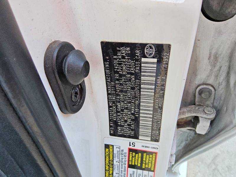 Aukcja sprzedaży 2018 Toyota Camry, vin: 4T1B11HK2JU075709, numer aukcji: 77695735