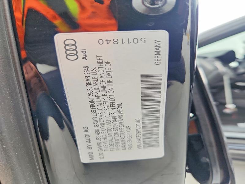 78883505 :رقم المزاد ، WAUFACF59PA031180 vin ، 2023 Audi A5 مزاد بيع