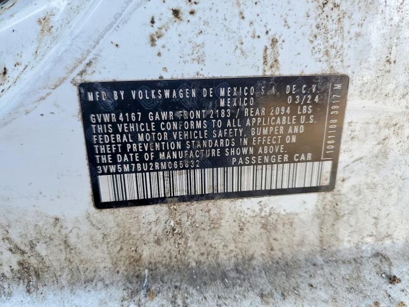 76138645 :رقم المزاد ، 3VW5M7BU2RM065832 vin ، 2024 Volkswagen Jetta مزاد بيع