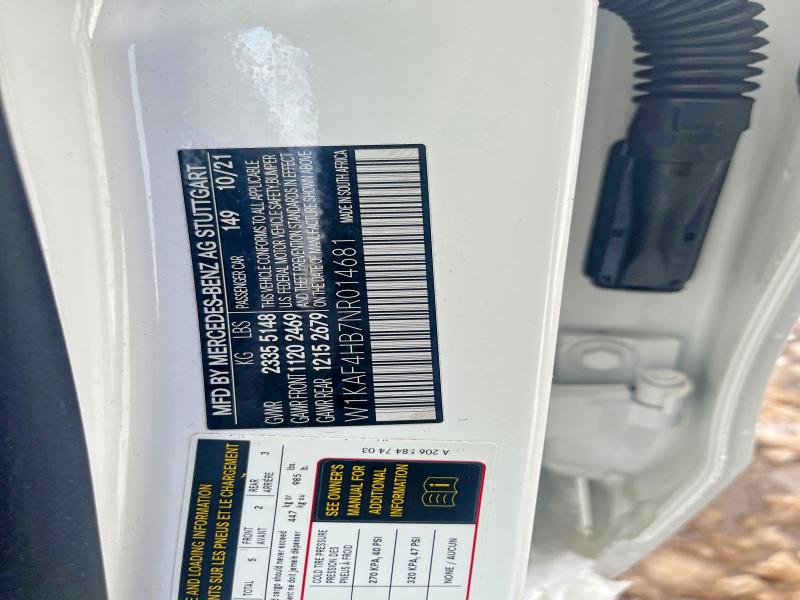 Aukcja sprzedaży 2022 Mercedes-benz C, vin: W1KAF4HB7NR014681, numer aukcji: 79264425