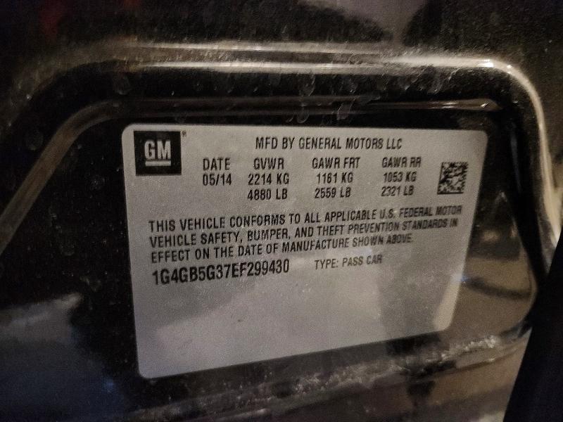 78929455 :رقم المزاد ، 1G4GB5G37EF299430 vin ، 2014 Buick Lacrosse مزاد بيع