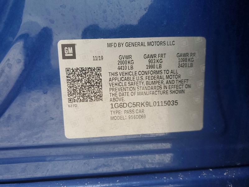 Продаж на аукціоні авто 2020 Cadillac Ct4, vin: 1G6DC5RK9L0115035, номер лоту: 75885615