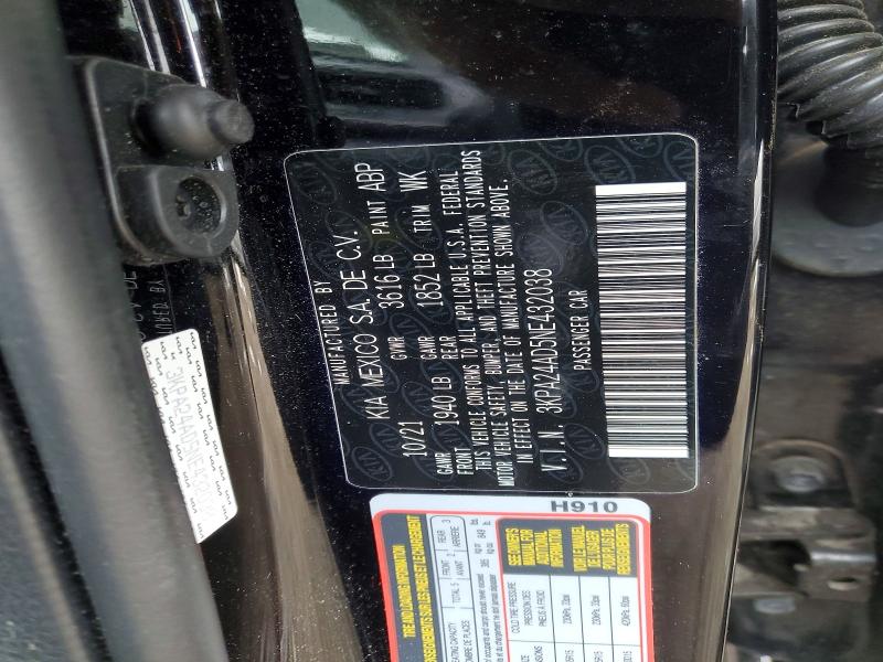 Продажа на аукционе авто 2022 Kia Rio, vin: 3KPA24AD5NE432038, номер лота: 75348225