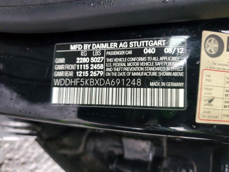 Aukcja sprzedaży 2013 Mercedes-benz E, vin: WDDHF5KBXDA691248, numer aukcji: 77605385