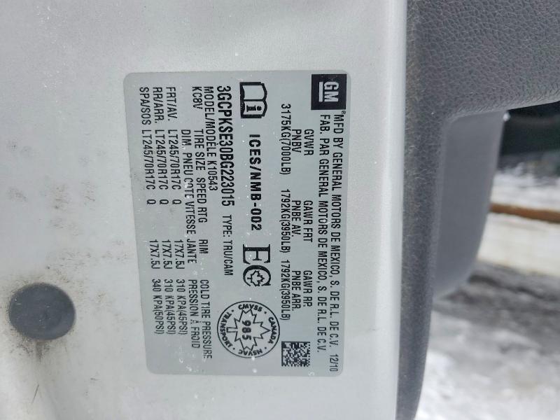 Продаж на аукціоні авто 2011 Chevrolet Silverado, vin: 3GCPKSE30BG223015, номер лоту: 78484155