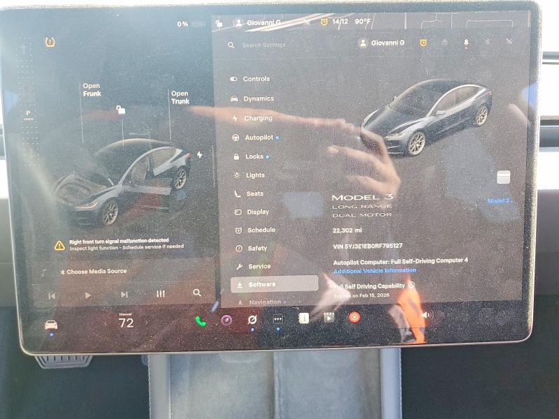 Продажа на аукционе авто 2024 Tesla Model 3, vin: 5YJ3E1EB0RF795127, номер лота: 75318255