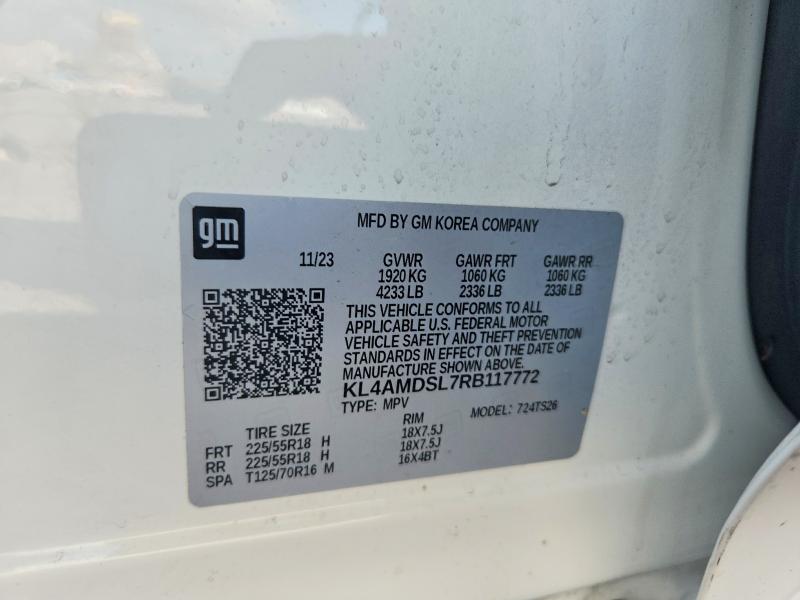 Продажа на аукционе авто 2024 Buick Encore Gx, vin: KL4AMDSL7RB117772, номер лота: 78076895
