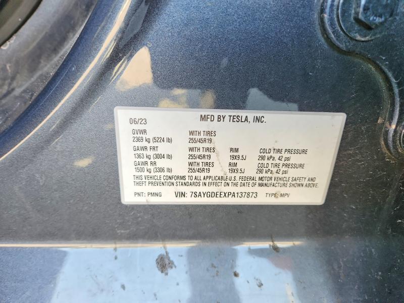 Продажа на аукционе авто 2023 Tesla Model Y, vin: 7SAYGDEEXPA137873, номер лота: 75676715
