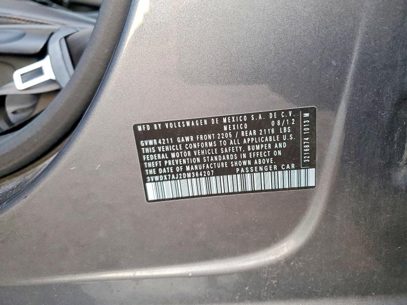 Продажа на аукционе авто 2013 Volkswagen Jetta, vin: 3VWDX7AJ2DM364207, номер лота: 78889575