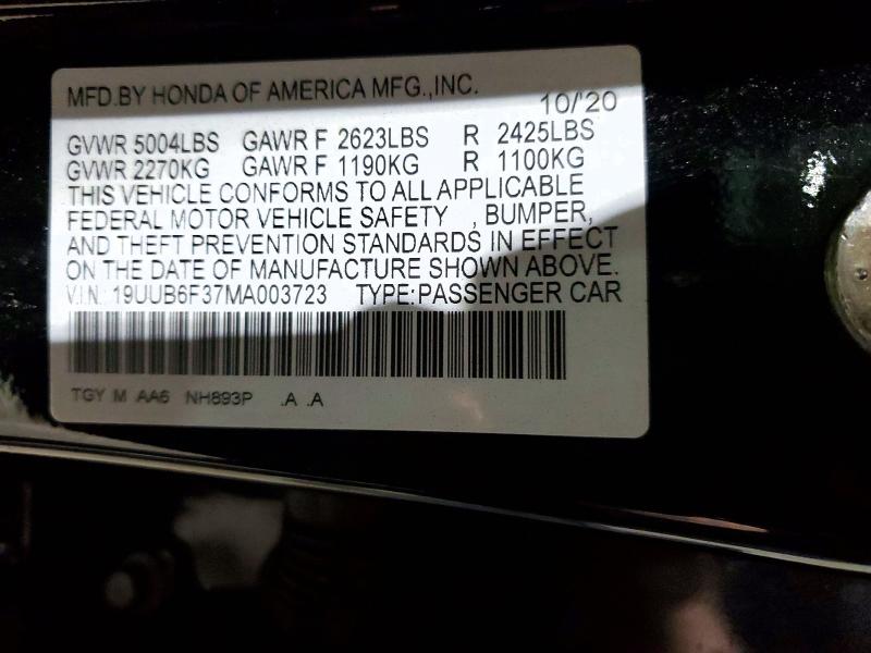 Продаж на аукціоні авто 2021 Acura Tlx, vin: 19UUB6F37MA003723, номер лоту: 76340975