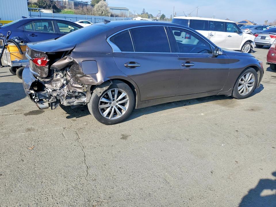 2014 Infiniti Q50 მანქანა იყიდება აუქციონზე, vin: JN1BV7AP3EM676928, აუქციონის ნომერი: 75507355