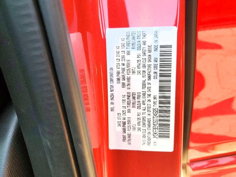 Aukcja sprzedaży 2025 Mazda Cx-5, vin: JM3KFBEM0S0724926, numer aukcji: 76600655
