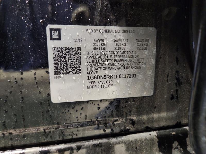 78640615 :رقم المزاد ، 1G6DN5RK1L0117291 vin ، 2020 Cadillac Ct5 مزاد بيع