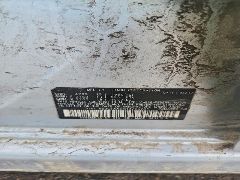Продажа на аукционе авто 2017 Subaru Impreza, vin: 4S3GTAA64H3745701, номер лота: 75587365