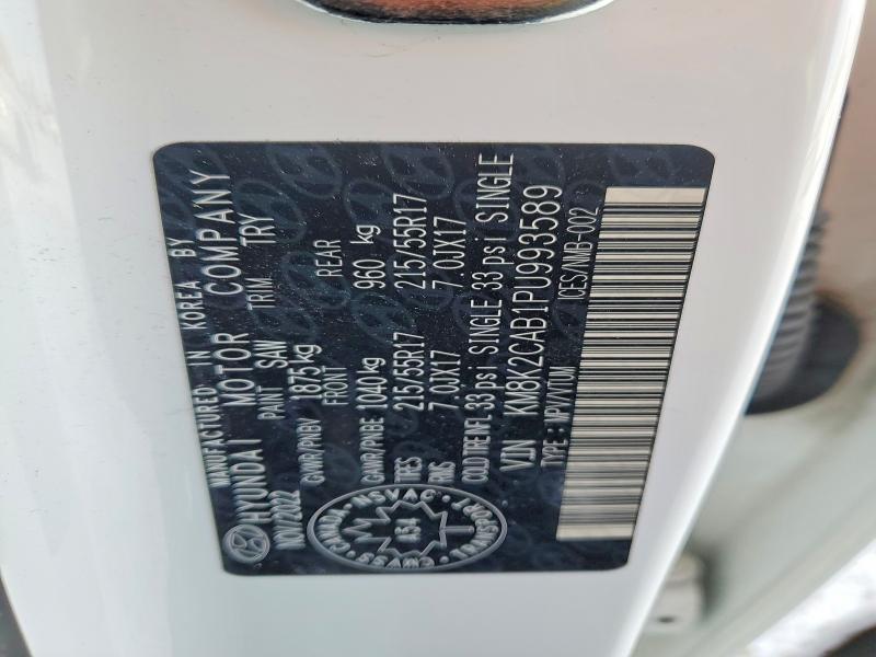 Продаж на аукціоні авто 2023 Hyundai Kona, vin: KM8K2CAB1PU993589, номер лоту: 77544315