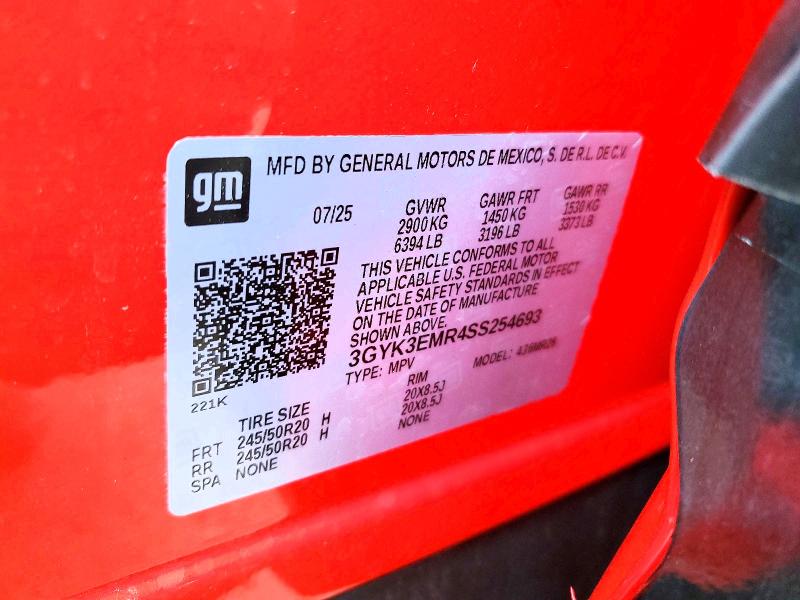 Продажа на аукционе авто 2025 Cadillac Optiq, vin: 3GYK3EMR4SS254693, номер лота: 79296355