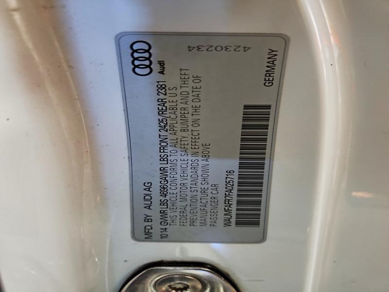 78608575 :رقم المزاد ، WAUMFAFR7FA025716 vin ، 2015 Audi A5 مزاد بيع