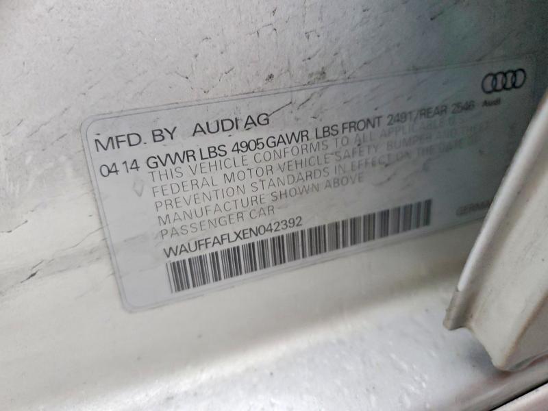 Продаж на аукціоні авто 2014 Audi A4, vin: WAUFFAFLXEN042392, номер лоту: 78458635