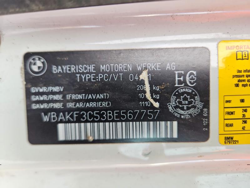 Продажа на аукционе авто 2011 Bmw 328, vin: WBAKF3C53BE567757, номер лота: 79051705