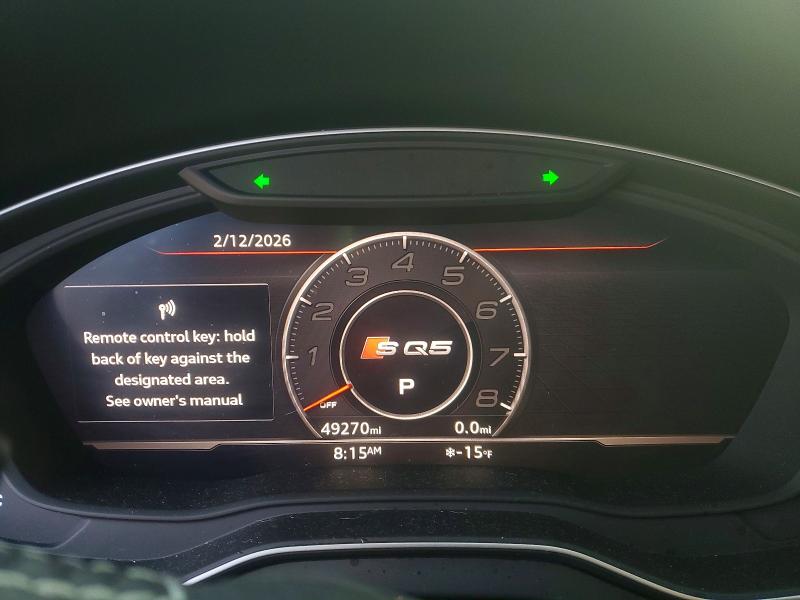 Продаж на аукціоні авто 2018 Audi Sq5, vin: WA1C4AFY5J2158726, номер лоту: 77189335