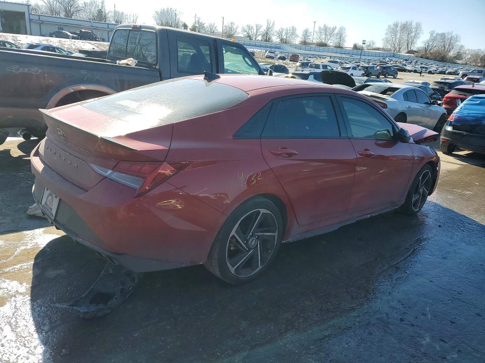 76348795 :رقم المزاد ، KMHLR4AF8PU512634 vin ، 2023 Hyundai Elantra مزاد بيع