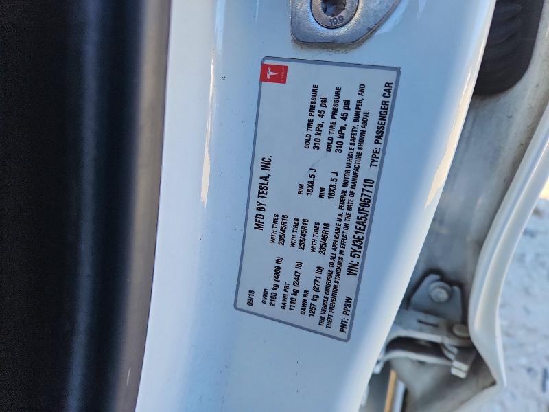 Продаж на аукціоні авто 2018 Tesla Model 3, vin: 5YJ3E1EA5JF057710, номер лоту: 75373995