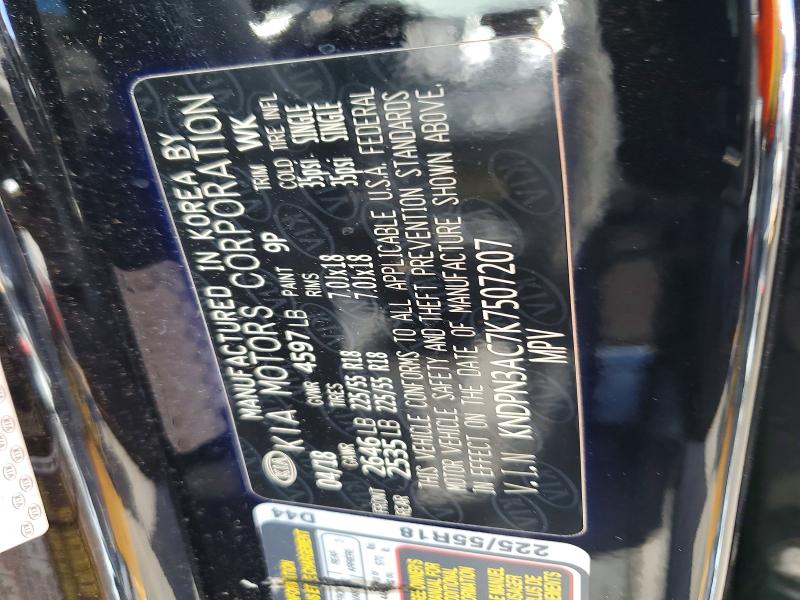 Aukcja sprzedaży 2019 Kia Sportage, vin: KNDPN3AC7K7507207, numer aukcji: 77012855