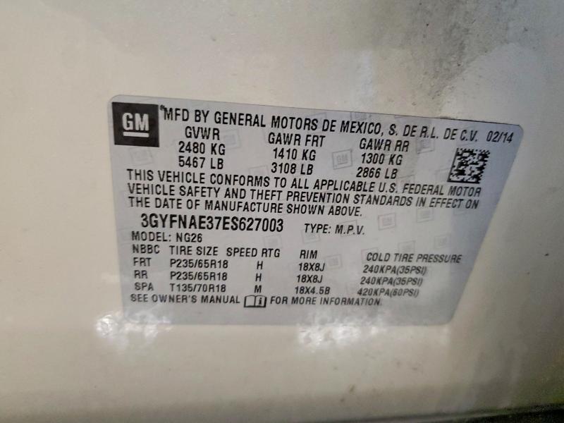 Продаж на аукціоні авто 2014 Cadillac Srx, vin: 3GYFNAE37ES627003, номер лоту: 78719795
