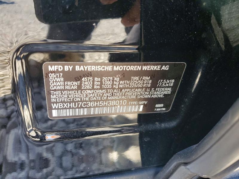 Продажа на аукционе авто 2017 Bmw X1, vin: WBXHU7C36H5H38010, номер лота: 75163865