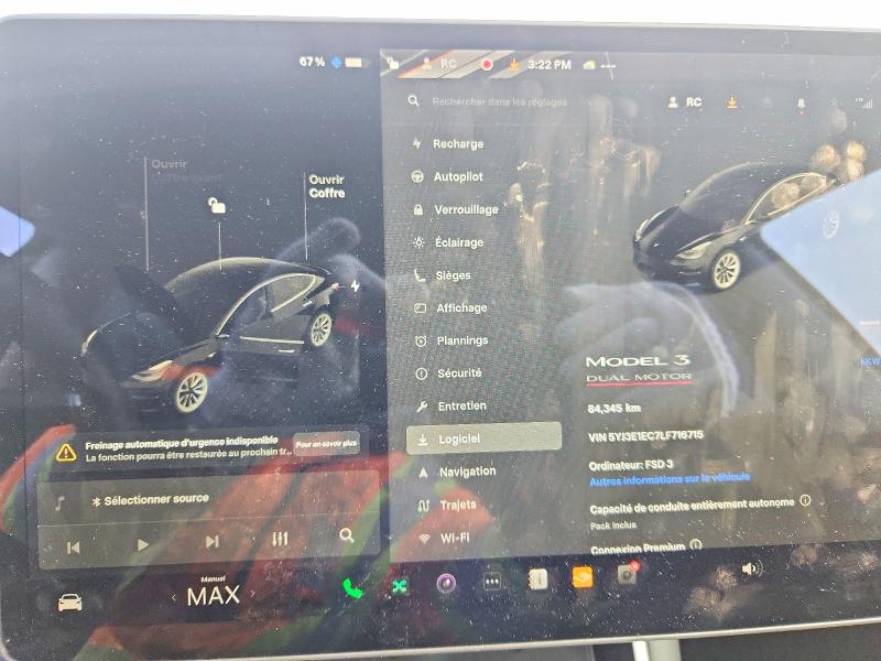 76751285 :رقم المزاد ، 5YJ3E1EC7LF716715 vin ، 2020 Tesla Model 3 مزاد بيع