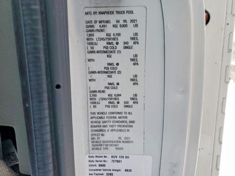 Продаж на аукціоні авто 2021 Gmc Savana, vin: 1GD07RF71M1201941, номер лоту: 75482665