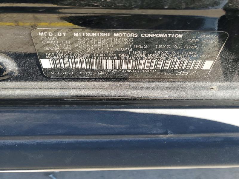 Aukcja sprzedaży 2021 Mitsubishi Outlander Sport, vin: JA4APUAU4MU000889, numer aukcji: 77114795