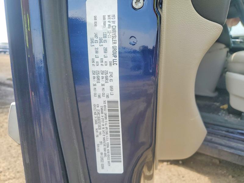 77824825 :رقم المزاد ، 2C4RC1BG8CR216638 vin ، 2012 Chrysler Town & Country مزاد بيع
