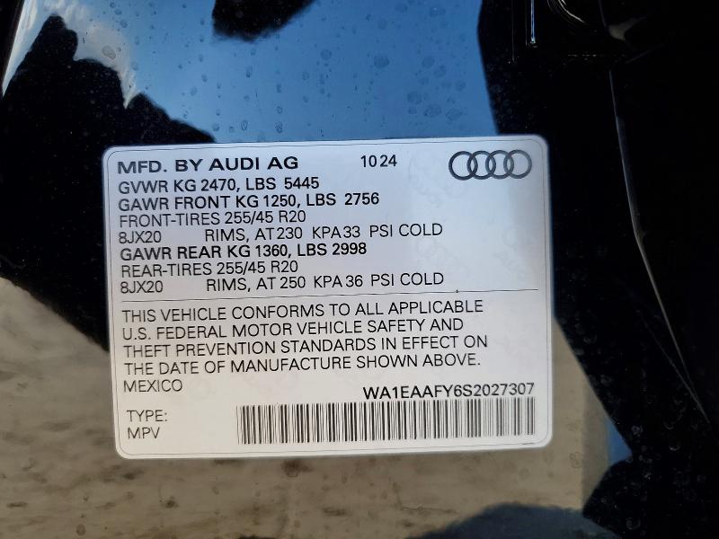 Aukcja sprzedaży 2025 Audi Q5, vin: WA1EAAFY6S2027307, numer aukcji: 77623045