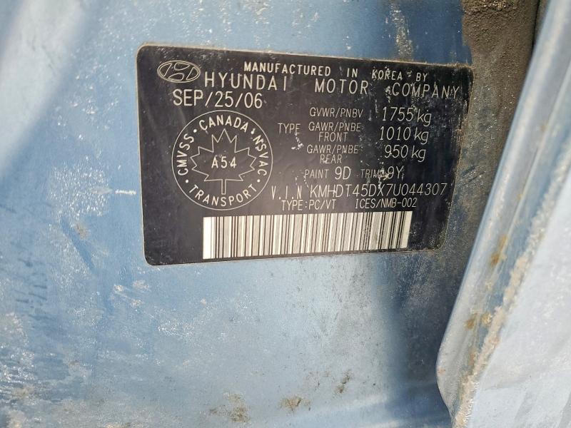 Продажа на аукционе авто 2007 Hyundai Elantra, vin: KMHDT45DX7U044307, номер лота: 78894175