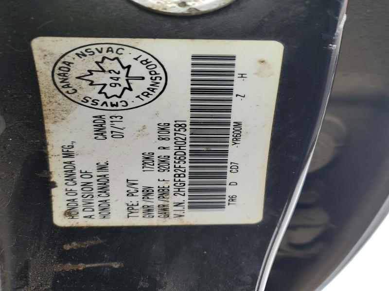 Aukcja sprzedaży 2013 Honda Civic, vin: 2HGFB2F56DH027581, numer aukcji: 75038685