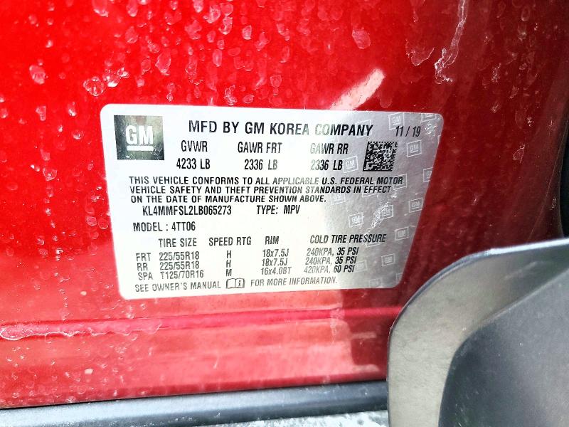 Aukcja sprzedaży 2020 Buick Encore Gx, vin: KL4MMFSL2LB065273, numer aukcji: 76552205