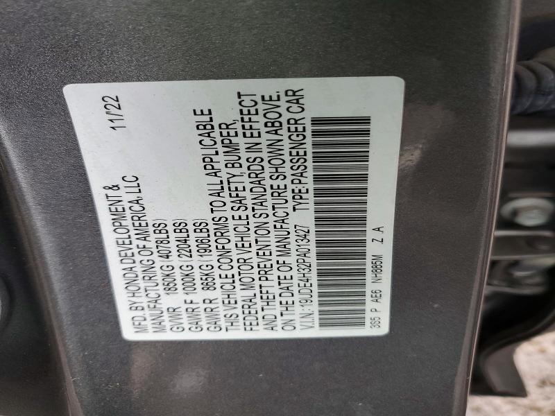 78765955 :رقم المزاد ، 19UDE4H32PA013427 vin ، 2023 Acura Integra مزاد بيع