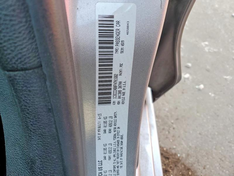 2015 Chrysler 200 Limite მანქანა იყიდება აუქციონზე, vin: 1C3CCCAB8FN701682, აუქციონის ნომერი: 76067805