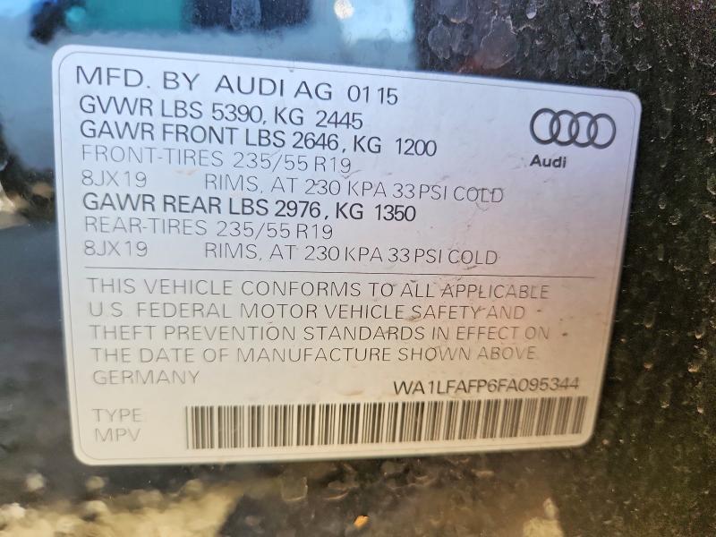 Aukcja sprzedaży 2015 Audi Q5, vin: WA1LFAFP6FA095344, numer aukcji: 78686145